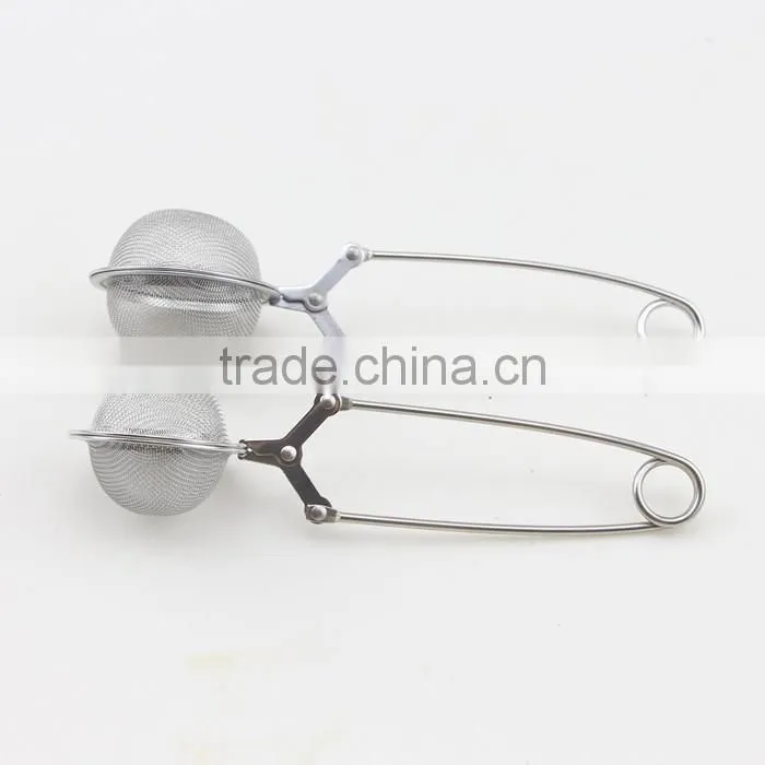 2-Size Stainless Steel Tea Tools Snap Mesh Tea Ball Infuser Strainer