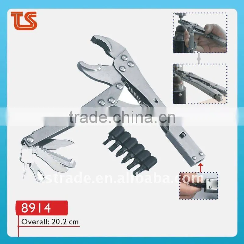 2014 New design colorful multi-function stainless steel plier hand tools 8913