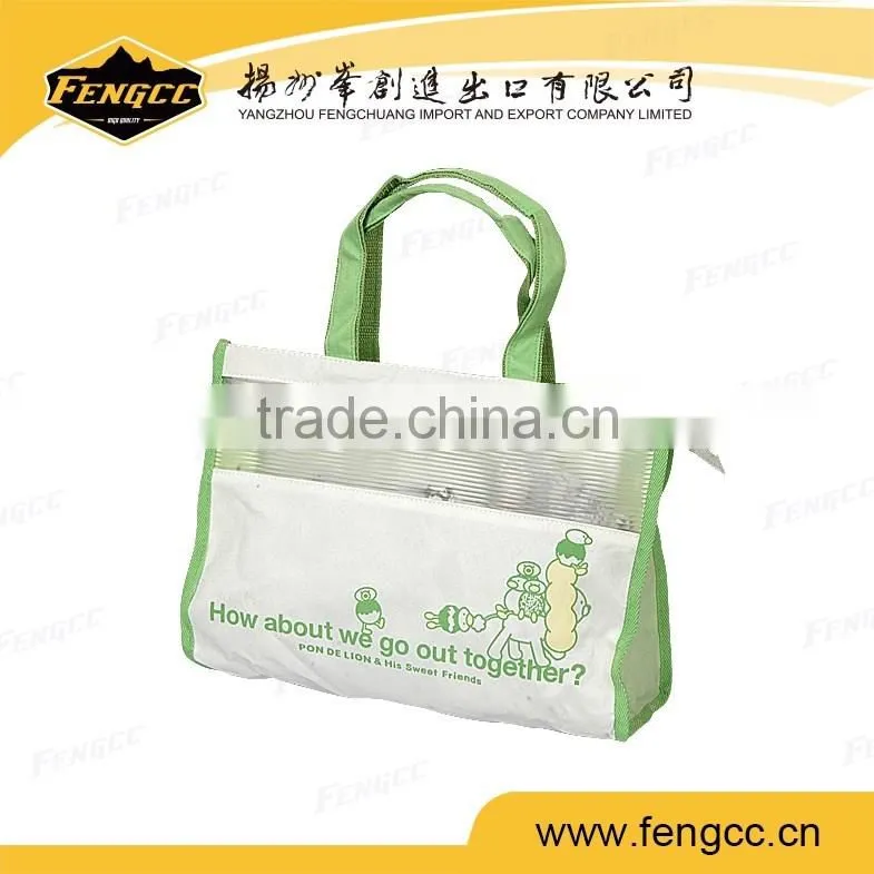 Newest Printing Woven Tote Bag for Treaveling and Shopping