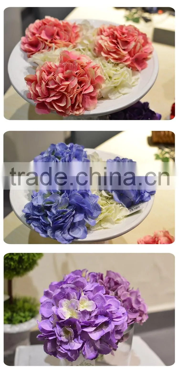 centerpieces flower artificial hydrangea head