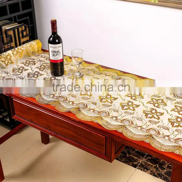 Vinyl lace tablecloth roll plastic table cloths oilcloth