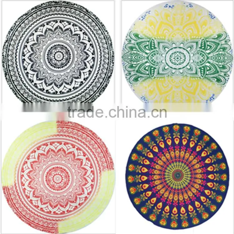 Ebay hot Selling Cotton Oil painting style Beach Towel
