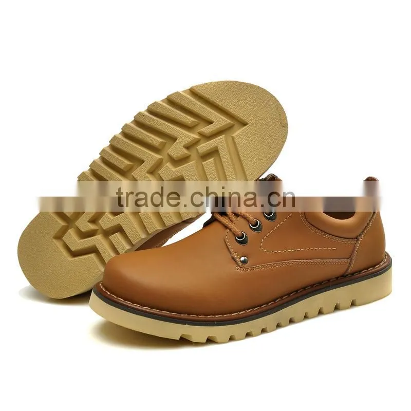 high quality adults footware work shoes casual fashion for men, hot sell leather casual shoes for worker made in china factory
