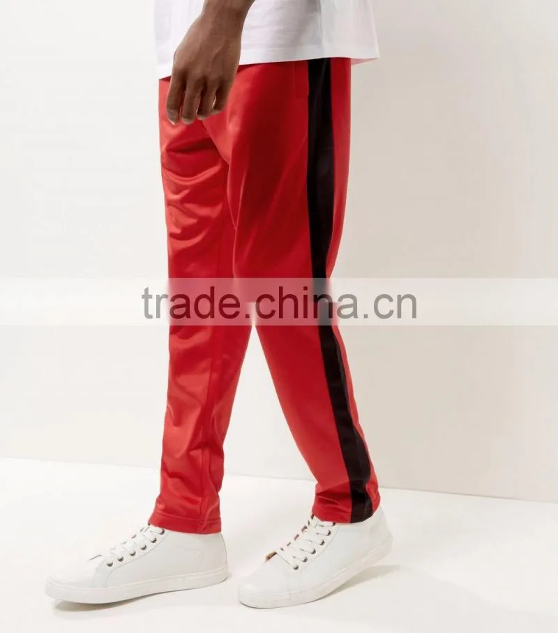 2017 Red Side Stripe Joggers 100% Polyester Straight Leg Sport Gmy Playsuit Matching Jacket Available