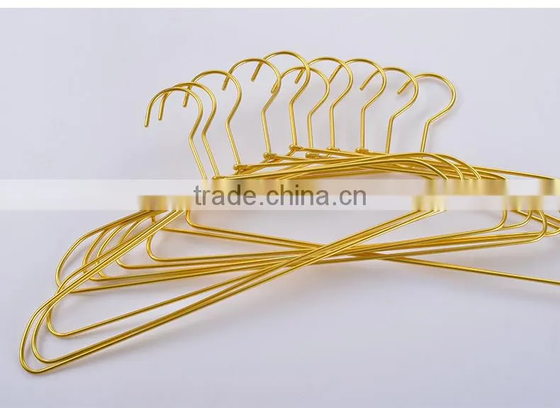 wholesale wire hanger copper clothes metal hanger bulk wire rose gold hangers