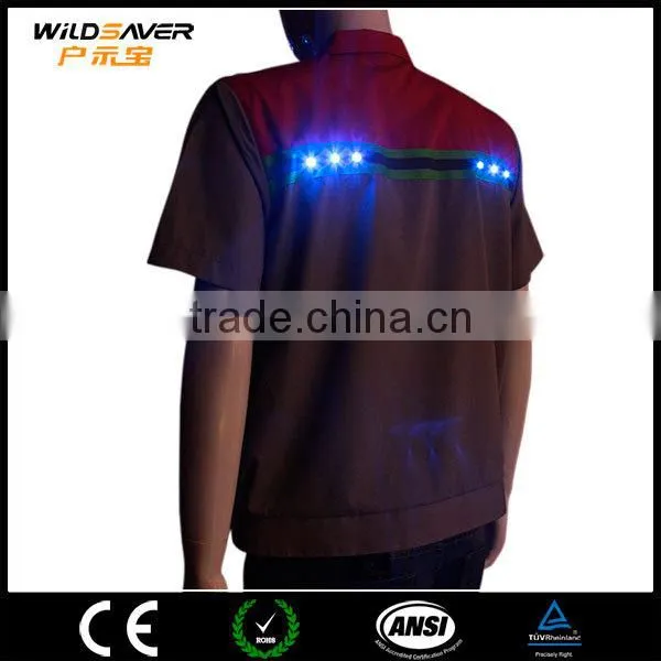uniform construction workwear reflective flashing dark night