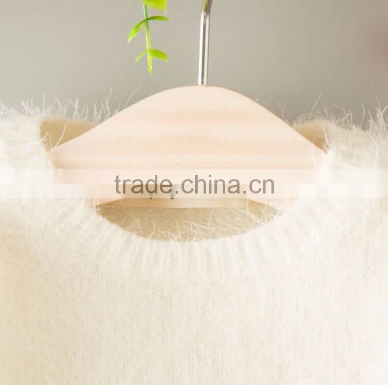 Winter Warm New Design Children Sweaters With Cute Cat Pattern Knitting Girl Pullover
