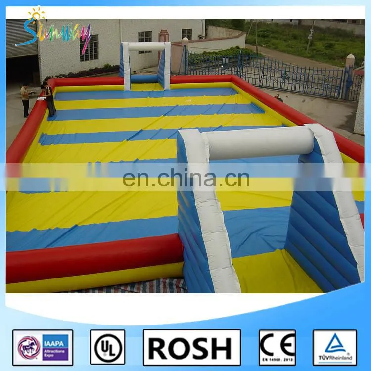 2016 Cheap price inflatable soccer field / inflatable football arena / inflatable soccer pitch for sale