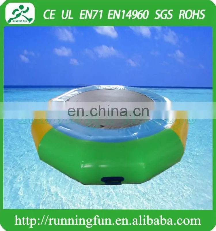 Inflatable water trampoline for aqua park