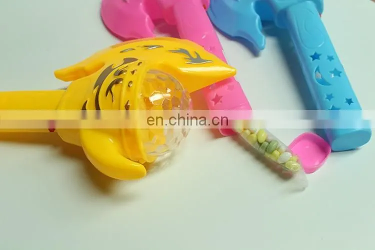 Promotional plastic flash stick best sweet candy toy