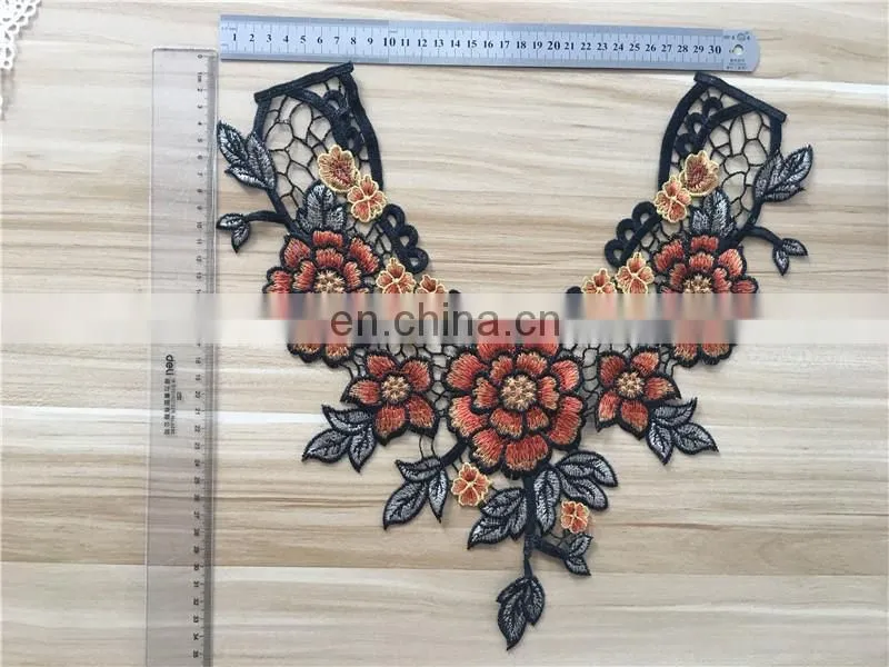 2017 new dedign popular embroidery colorful flower