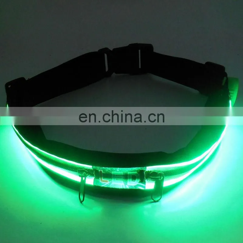 led belt led belt light Sport belt with pounch