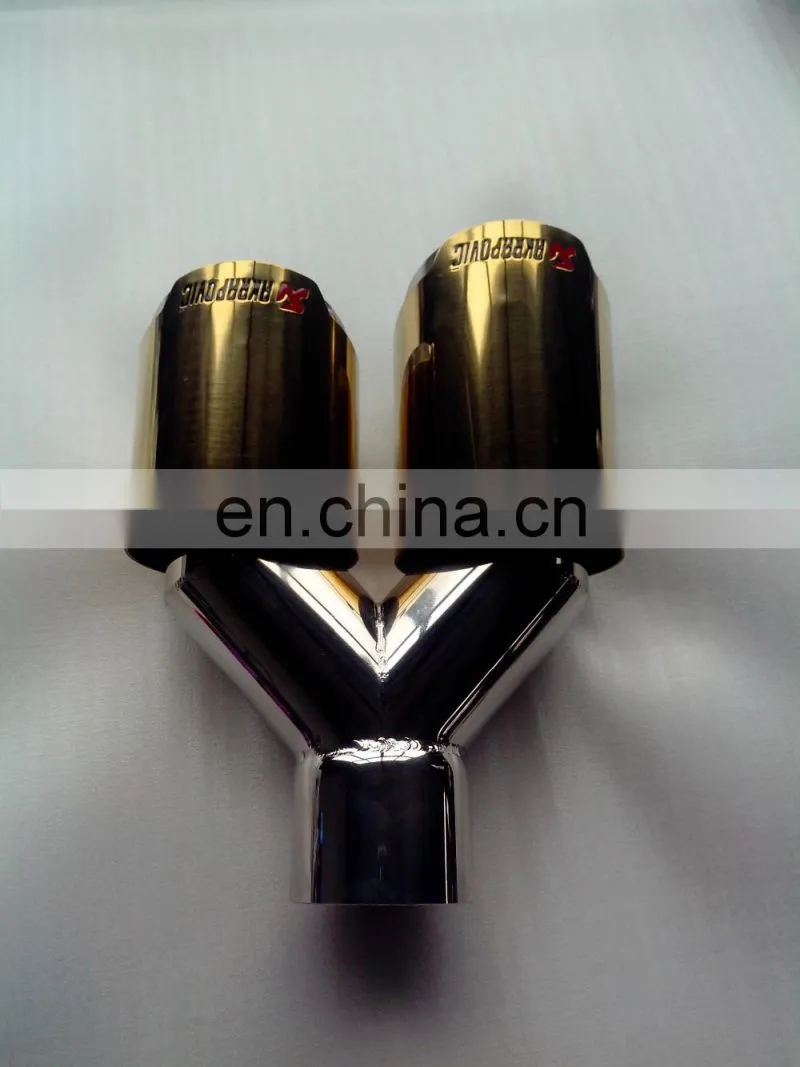 Colorful Stainless Steel Exhaust Rainbow Muffler tail pipe for Car.