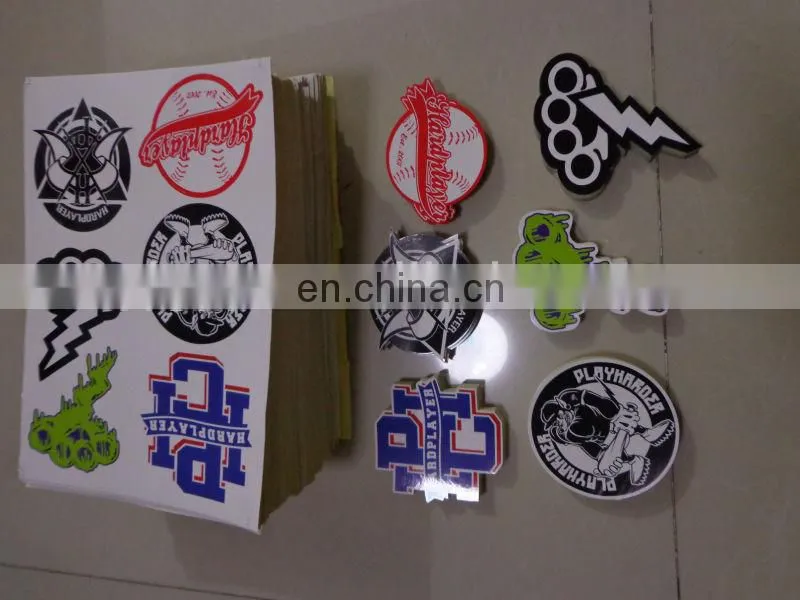 Hot deocrative promotional colorful custom make glitter 3D sticker