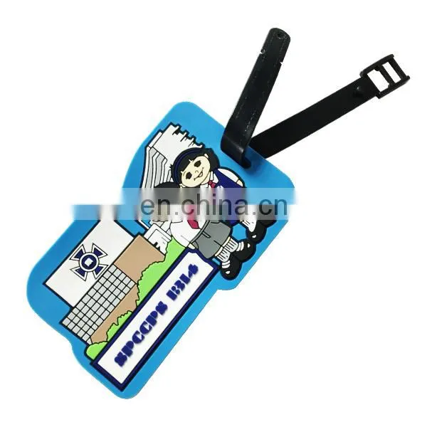 Hot sale Soft PVC luggage tag facotry