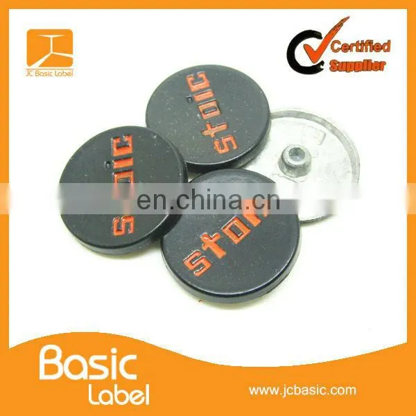 custom black jeans buttons