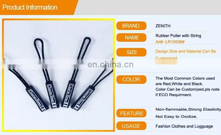 Garment Accessory Custom Zipper Puller from Factory LR10006