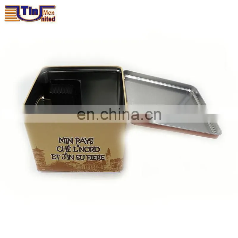 Middle Square Bread Tin Box with Door