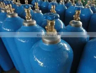 ISO9809 standard oxygen gas bottle with valve