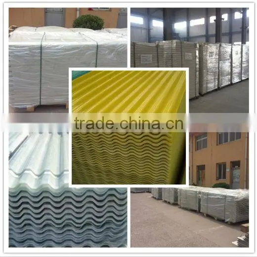 Light weight translucent corrugated FRP roofing sheet