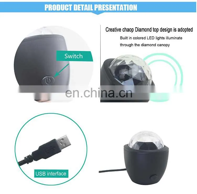 Wholesale Energy-Saving plastic small USB disco ball