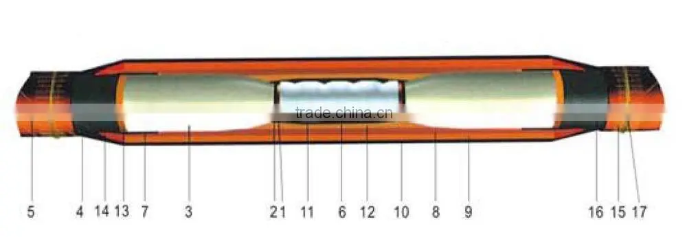 SUNBOW 8.7/15KV 2 Cores Cable Set Heat Shrinkable indoor Terminations