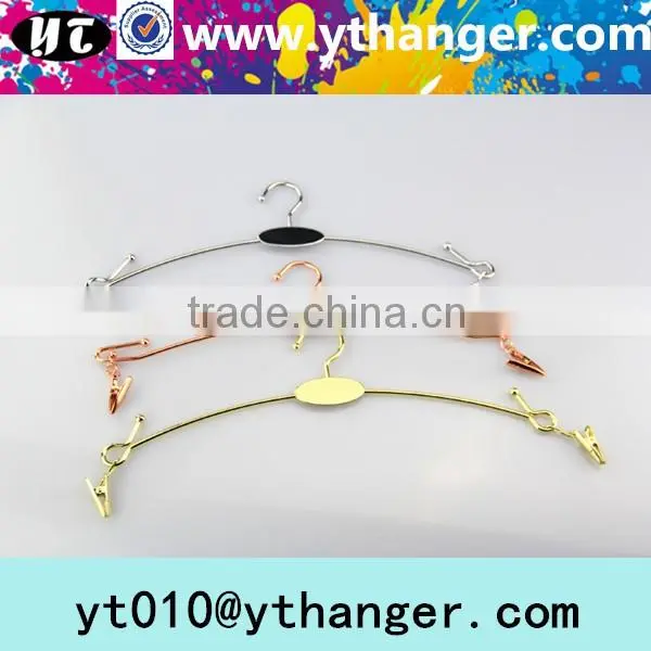 YY0437 high quality red copper metal shirt hanger no rusty metal wire clothes hangers
