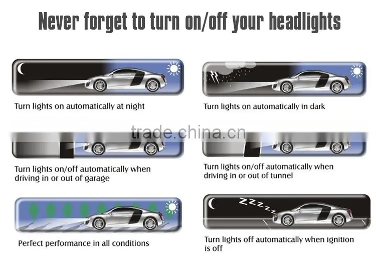 Light sensor in the car, car light sensor