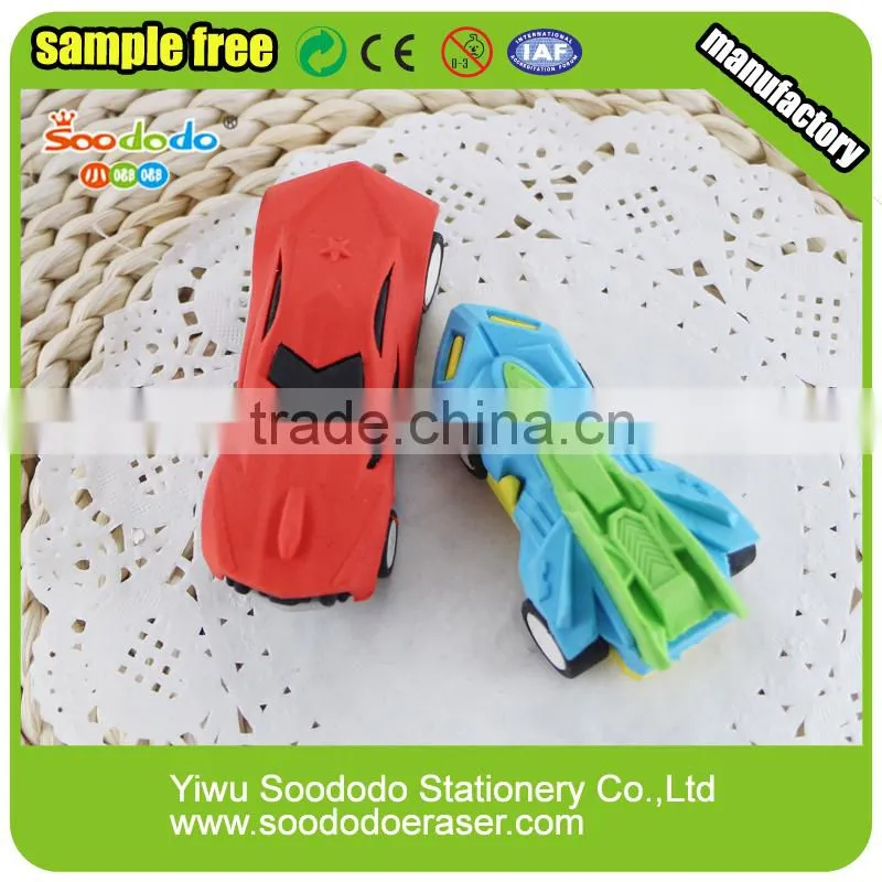 cool racing car eraser rubber made product for boys