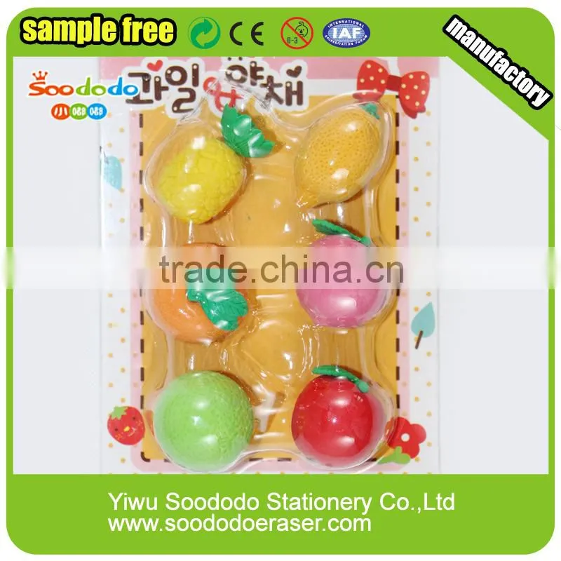 3D magic pineapple rubber puzzle eraser set