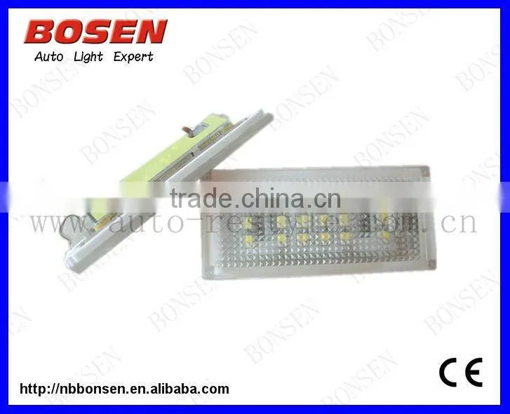 no errors E46 2D led license plate light