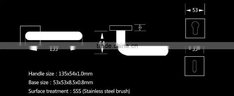 Stainless Steel Door Hardware Handl