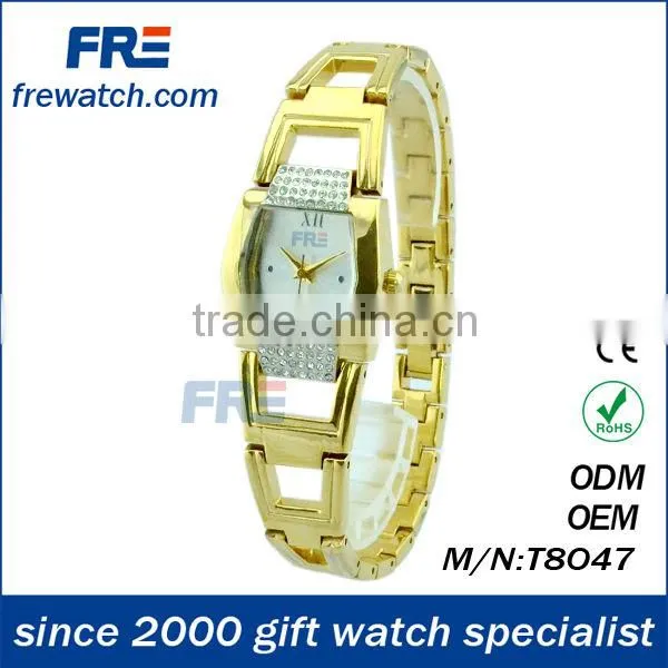 2013 watch geneva watches japan movt branded watches for girls (T8047)