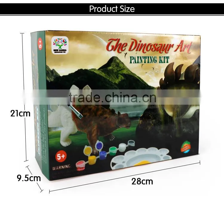 China Manufacturers educational Toys DIY painting jurassic park dinosaurs for sale X223-3