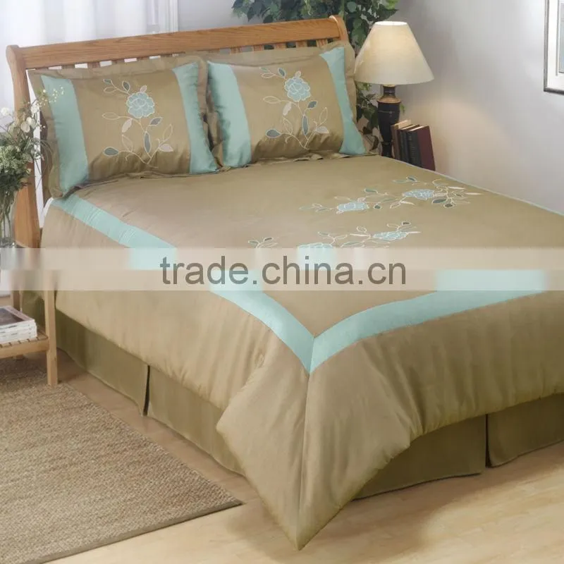 embroidered and patchwork duvet cover comforter set made in china