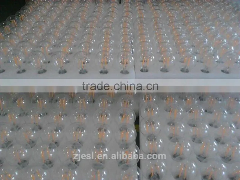 Hot!!! TUV CE ROHS 4W 360degree 400lm Clear glass a60 e27 led bulb smd filament bulb