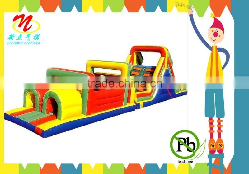 PVC exciting inflatable obstacle course for kids