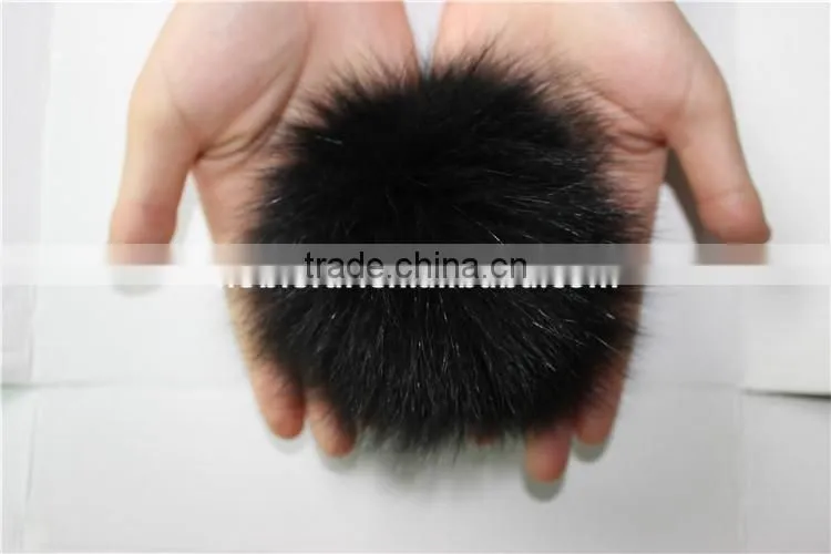 100% Real Fox Pom Pom Fur Balls Fashion Accessories For Bag Pendant