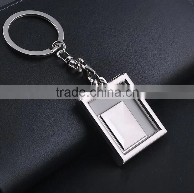 Manufacturers wholesale personalized photo frame key ring Chain
