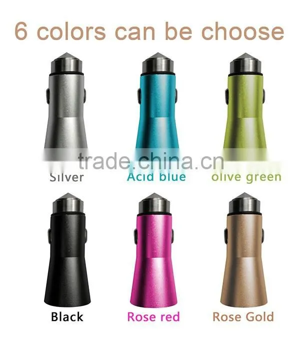 Colorful Micro Auto Universal Dual 2 Port USB Car Charger For iPhone iPad iPod