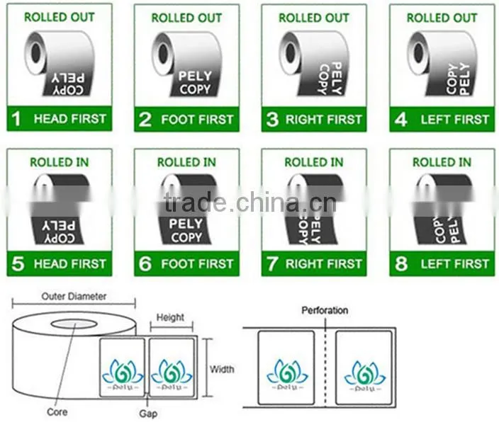 permanent glue adhesive label for cosmetic with high quality