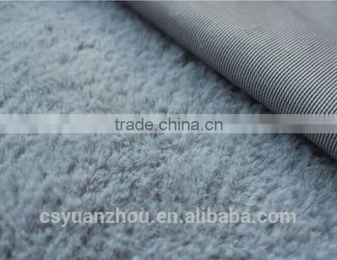 best selling grey rabbit fur fabric