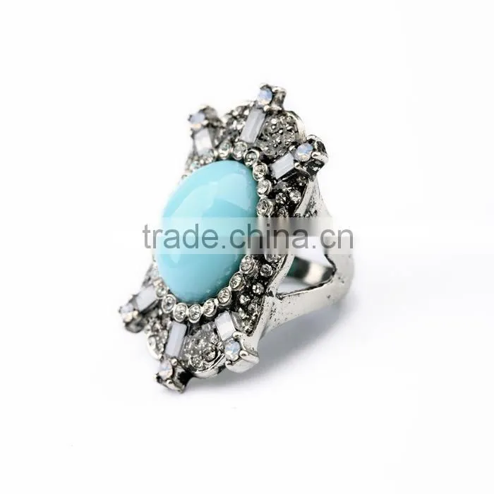 LUXURY WEDDING RINGS,BLUE GEMSTONE RING HOT SELLING