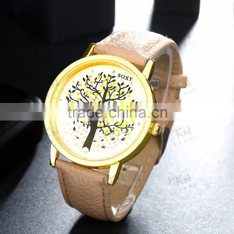 Custom made meaningful brown leather watch band