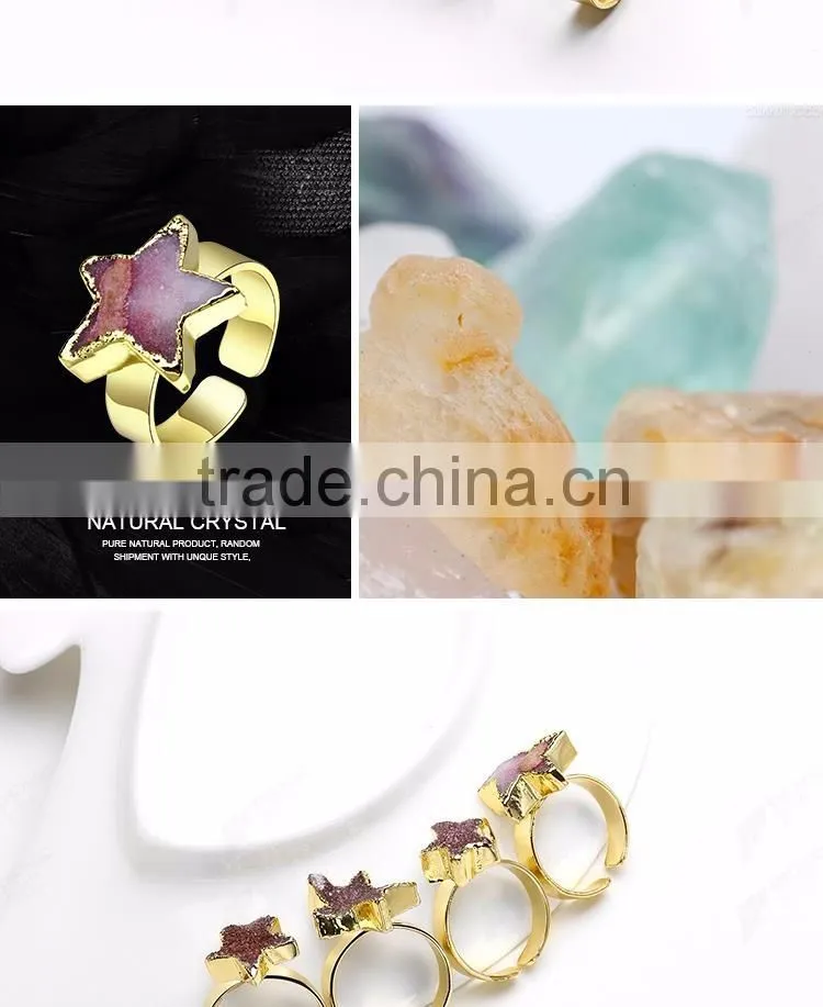 New fashion engagement ring, Custom shape star rings