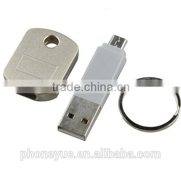 2016 China new design fashional USB Keychain Charger Cable for samsung