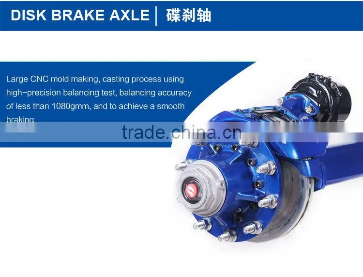 L1disk brake type semi-trailer torsion axles