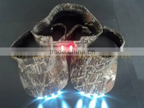 front and back LED hats