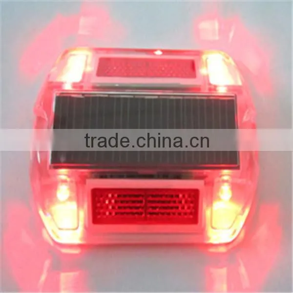 plastic solar powered LED flashing road cat eyes