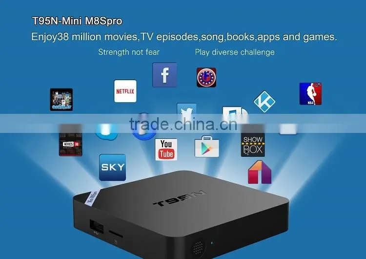 Vensmile s905 tv box T95N with kodi 16.0 installed kodi tv T95N tv box